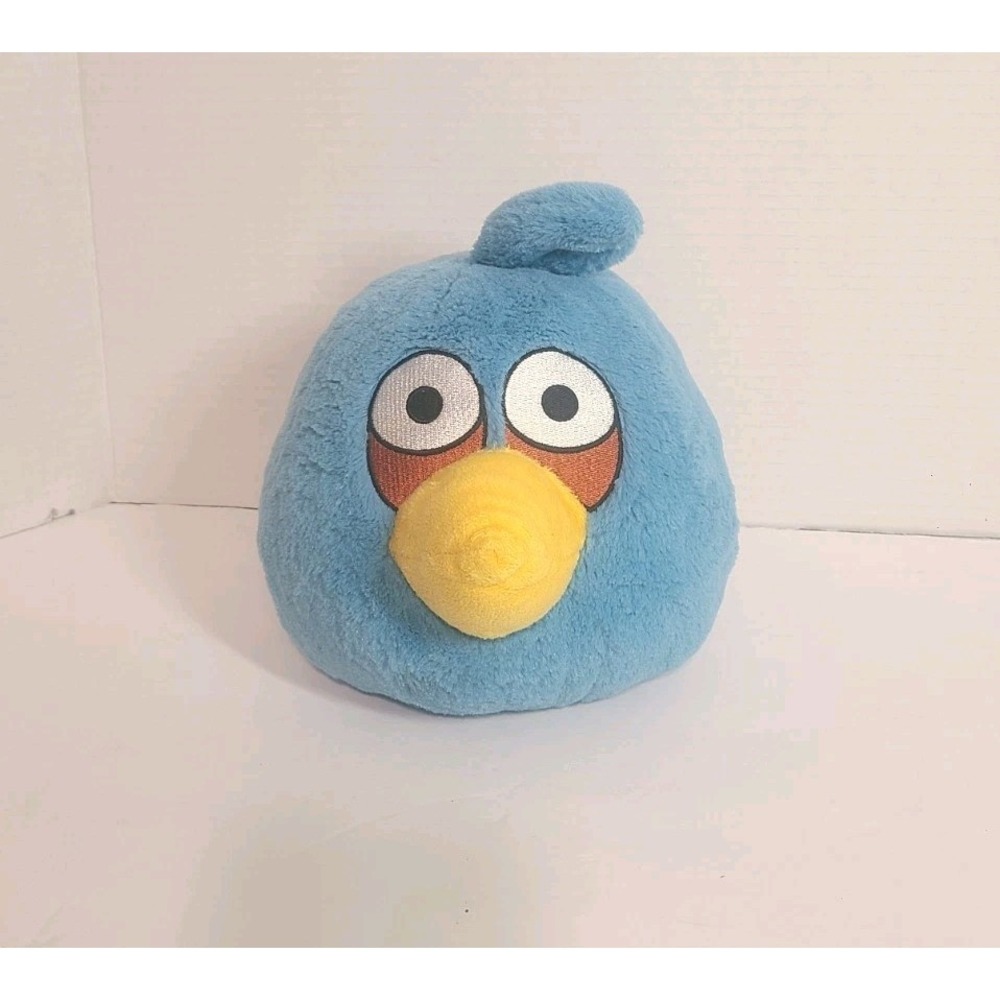 Commonwealth Angry Bird Blue Jay Plush 7" Bird Chuck Toy Stuffed Animal 2010